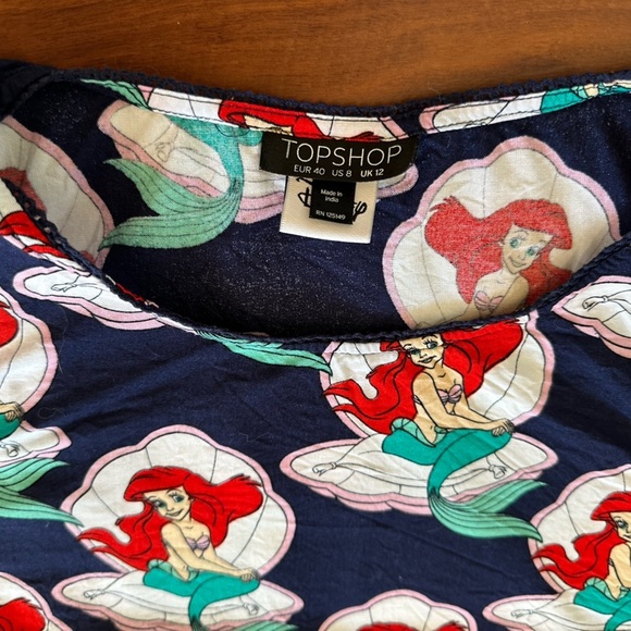 Topshop Disney Little Mermaid Sleep Tank size 8 - Picture 2 of 2